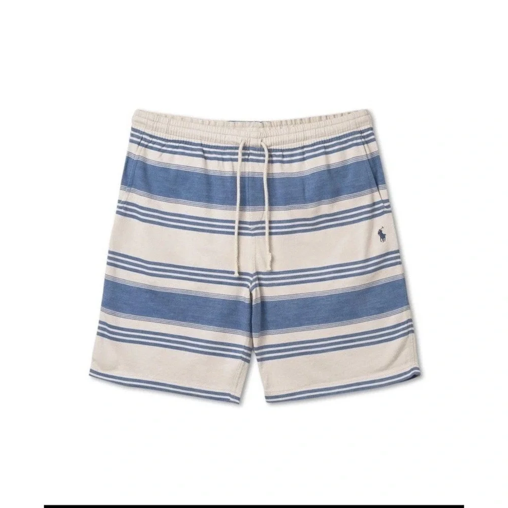 Polo Ralph Lauren Striped Spa Terry Shorts - Patina‎ Stripe 2XLT